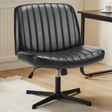 Leather Armless Makeup Vanity Chair Women Adjustable Comfy Desk Office Chair Cafe & Canteen Chair price