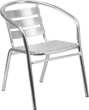 Heavy Duty Commercial Aluminum Indoor-Outdoor Restaurant Stack Chair with Triple Cafe & Canteen Chair price