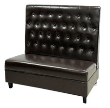 NEW 8 Pcs Button Style Commercial Restaurant Booth Seats Chairs Brown Booths Cafe & Canteen Chair price