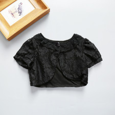 Kids Girls Floral Lace Bolero Shrug Cardigan Capelet Crop Top Shawl for Dress Girls' Bolero price
