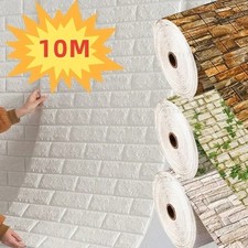 3D Tile Brick Wall Sticker Self-adhesive Waterproof Foam Panel Wallpaper New Wallpaper price