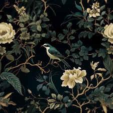 Dark Floral Peel and Stick Wallpaper Vintage Floral Contact Paper 16.9inchx118.1 Wallpaper price