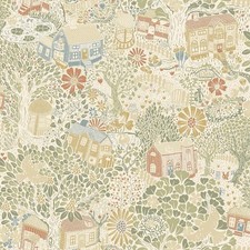 Wallpaper Scandinavian Bygga Bo Woodland Village Multi Color, 56 sq ft Bolt Wallpaper price