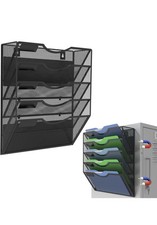 5-Tier Wall File Organizer - Mesh Hanging Mail Holder & Magazine Rack for Office Office Magazine Rack price