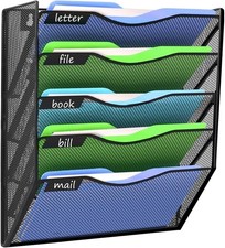 Wall File Organizer Hanging Magazine Rack for Office & Home Mail Sorter Office Magazine Rack price