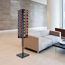 Magazine News Rack Office Display Rack Organizer Stand Metal Rotated 360 Degrees Office Magazine Rack price