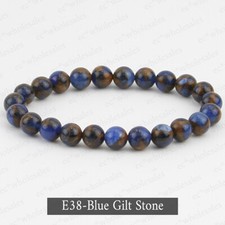 Handmade 8mm Mixed Natural Gemstone Round Beads Stretchy Bracelet Reiki Chakra Natural Stone Bracelets price