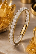 Men's Citrine Natural Stone Bracelet Titanium Kilitli 316L Steel Halat �rme Natural Stone Bracelets price