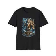 Zeus Lightning T Shirt Greek Mythology Thunder Graphic Tee Men's Fantasy Wear price