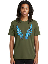Crystal-Wings Mens Graphic Tee, 100% Cotton, Casual Summer Wear Men's Fantasy Wear price