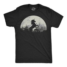 Mens Funny T Shirts Moon Unicorn Fantasy Graphic Tee for Men Men's Fantasy Wear price