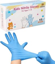 Kids Nitrile Gloves, Ages 7-14, Latex-Free, 50 Pairs | Powder-Free, 4 Mil, Textu Kids' Gloves price