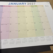 ONE Desk Calendar 2026-27  17'' X 22'' with Desktop Mat 18 Months Desktop NEW Calendar price