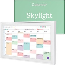Skylight Calendar: 15-inch Wall Planner Digital Calendar & 15 - White USED Calendar price