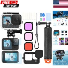 Action Camera Accessories Kit for GoPro Hero 13 12 11 10 9 Black, Waterproof ... Action Camera Accessories price