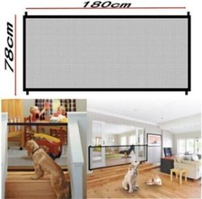 Large Pet Dog Baby Safety Gate Mesh Fence Portable Guard Indoor Home Kitchen net Baby Safety Gate price