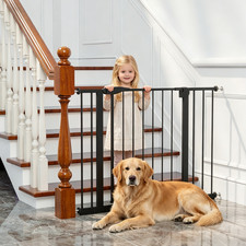Wide Baby Gate for Stairs, 29-44" Pet Dog Gate Indoor for Doorways No Drilling Baby Safety Gate price