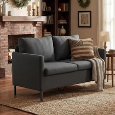 Linen Fabric Modern Small Loveseat Sofa Couch for Living Room, Sofa Set price