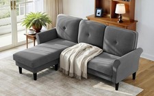 Sofas for Living Room, 83" Veet Sectal Couch with Moveable Ottoman, Sofa Set price