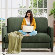Loveseat Sofa, 51" Love Seat, fy Corduroy Small Loveseat for Small Sofa Set price