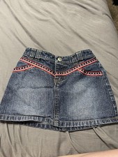 Early 2000’s Old Navy Girls Blue Denim Skirt Size 4 Mini Stars Patriotic Style Girls' Jeans / Denim Skirt price