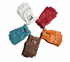 Fingerless Genuine Leather Driving Gloves Men's Gloves price