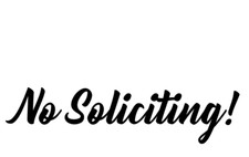 NO SOLICITING - VINYL DECAL STICKER SIGN DOOR WINDOW WALL BUSINESS HOME SECURITY Baby Room Wall Decor price