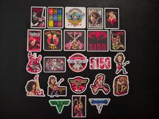 Vintage 80s Hair Metal Rock Inspired Vinyl Stickers Music Band Glam Car Decals Baby Room Wall Decor price