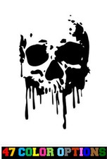 Vinyl Decal Truck Car Sticker Laptop - Zombie Horror Halloween Bleeding Skull Baby Room Wall Decor price