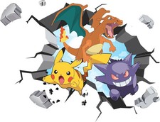 Pokemon  WALL STICKERS EXPLOSION Decal Kids Room Home Decor Art Baby Room Wall Decor price