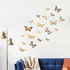 Watercolor Hand Paint Butterflies Wall Fabric Decal Set Sticker Baby Room Decor Baby Room Wall Decor price