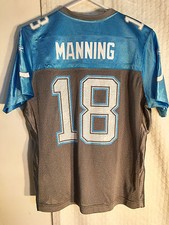 Reebok Women's Jersey INDIANAPOLIS Colts Peyton Manning Light Blue Flirt sz L Women's Jersey price