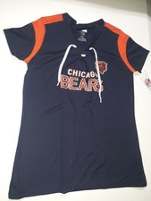 NFL Chicago Bears Women's Jersey Shirt With Laces LARGE 12/14 NEW Women's Jersey price