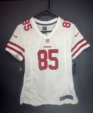 NWT Nike George Kittle 85 San Francisco 49ers White Game Jersey Womens Sz S NFL Women's Jersey price