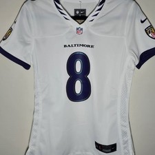 Lamar Jackson #8 Baltimore Ravens Nike Game Jersey Women's S NWT White NFL Women's Jersey price