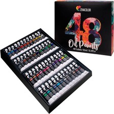 Oil Paint Set 48 X 12Ml (0.4Oz) Pack of 48 Tubes of Oil Paints for Canvas Painti Oil Paint price