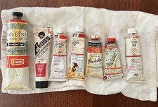 vintage lot of 7 oil paint tubes REDS Bellini Grumbacher HOC Holbein soft tubes Oil Paint price