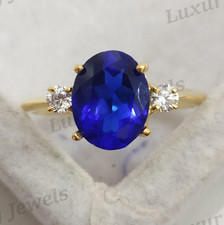 Blue Sapphire Women's Ring 925 Sterling Silver Handmade Fine Jewelry Sapphire Ring price