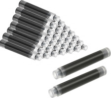 30 Pack Fountain Pen Ink Cartridges - 3.4Mm Bore Diameter - Black Ink Refill for Pen Cartridge & Ink price