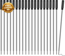 20 Pack Black Ballpoint Pen Refills 1mm Medium Tip for Twist Pens Replaceable US Pen Cartridge & Ink price