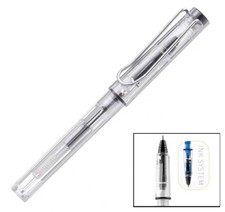 Ink Cartridge Rollerball Pen, Transparent Demonstrator, Extra Fine Tip (0.38 mm) Pen Cartridge & Ink price