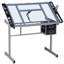 Drafting Table Art Craft Desk Adjustable Artist Drawing Table Home Office, Black Drawing Table price