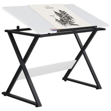 Art Desk Drafting Table Craft Work Station Drawing Desk w/Adjustable Tabletop Drawing Table price