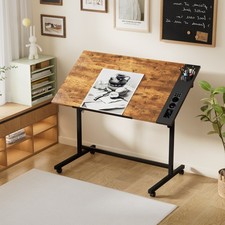 Drafting Table Adjustable Tilt Tabletop Art Craft Desk Home Office Study Work Drawing Table price