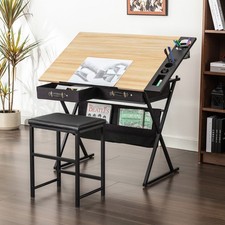 Adjustable Drafting Table with 2 Drawers Storage and Pen Holder Art Drawing Desk Drawing Table price