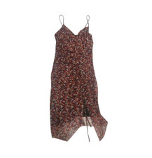 BCBGeneration Floral Mesh Ruched Midi Dress Size 6 Y2K Date Night Slip Dress price
