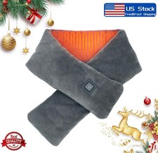 2× Winter USB Electric Heated Scarf Heating Pad Neck Warmer Heater Wrap Gift USA Unisex Neck Warmer price
