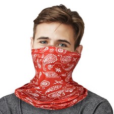 10-PACK UNISEX PAISLEY TUBE FACE BANDANA NECK GAITER & WARMER HEADBACK FACE MASK Unisex Neck Warmer price