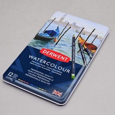 DERWENT (12 PACK) Watercolour Pencils Metal Tin Water Soluble Color Layer 3288I Colored Pencils price