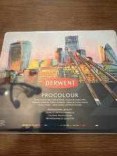 Derwent Colored Pencils, Procolour, Drawing, Art, Metal Tin 24 Count NEW Britain Colored Pencils price